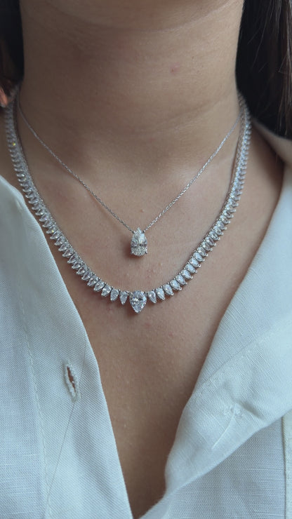 Damla Taşlı Suyolu Kolye