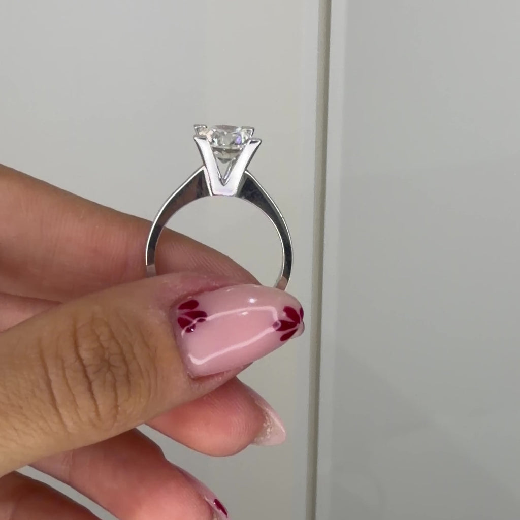 Two Carat Solitaire Ring