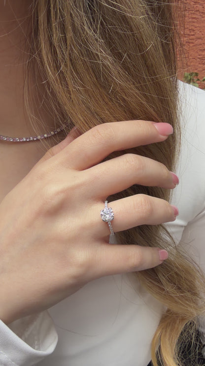 Bir Karat Tasarım Tektaş Yüzük