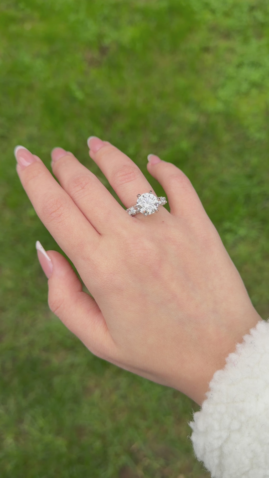 14K Tasarım Mozanit Tektaş Yüzük