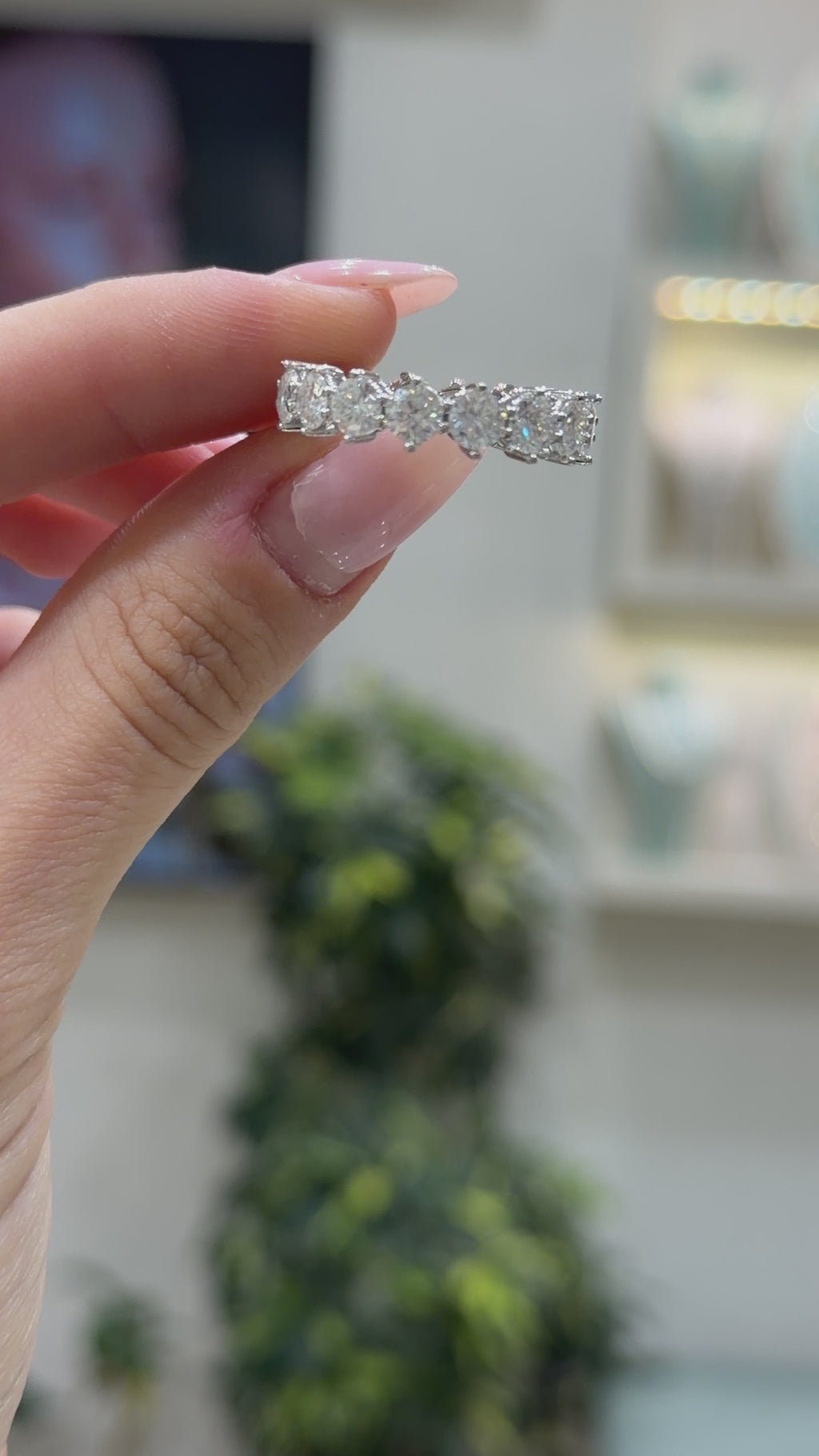 14K Mozanit Tırnaklı Tamtur Yüzük