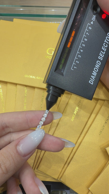 Üç mm Mozanit Suyolu Bileklik