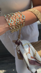 Mineli Taşlı Hollow Bileklik