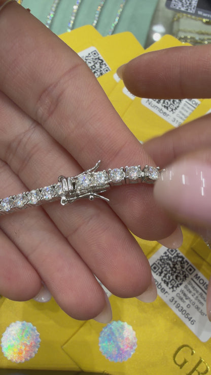 Üç Buçuk mm Mozanit Suyolu Kolye