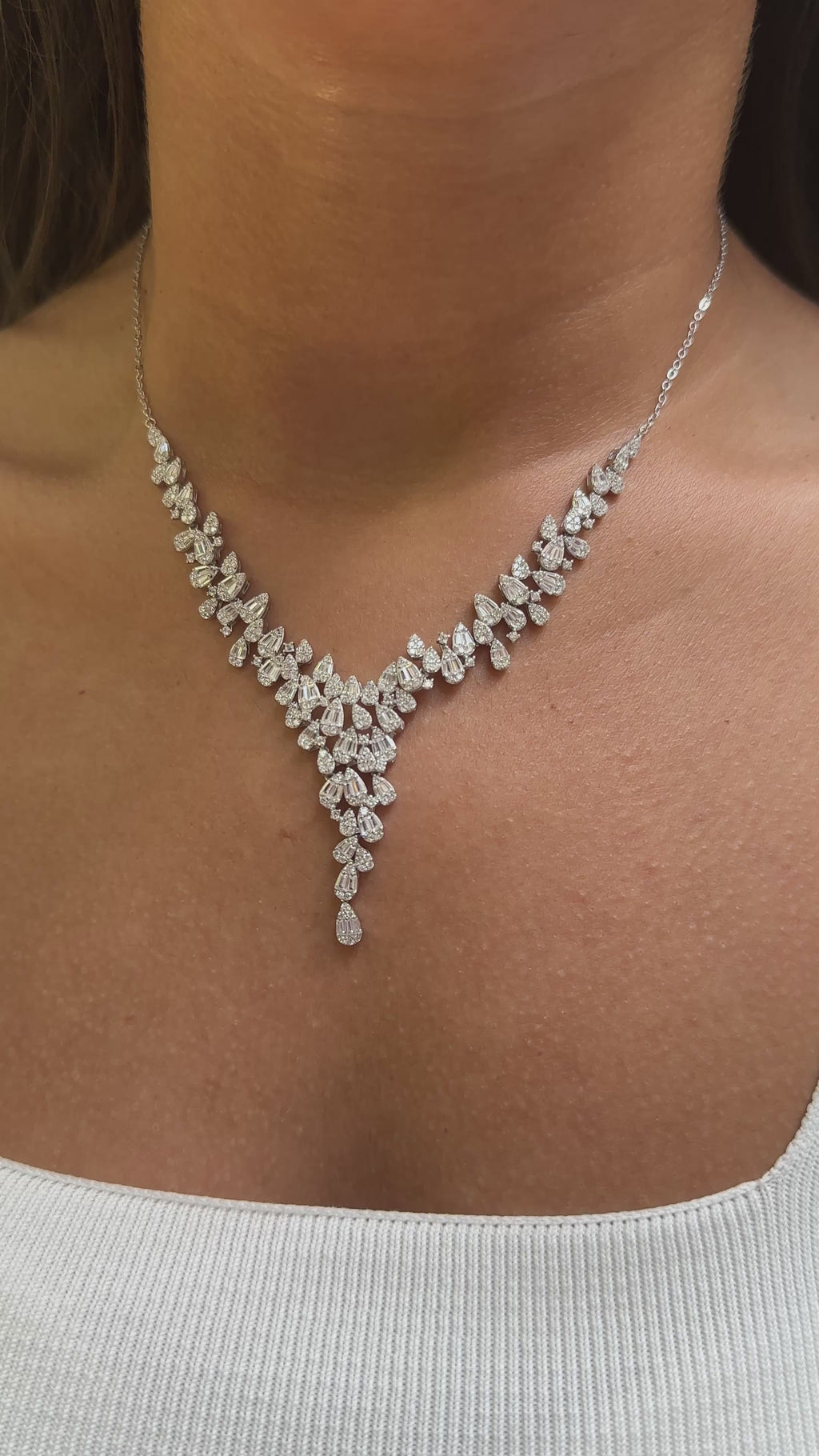 Damla Baget Taşlı Gece Seti