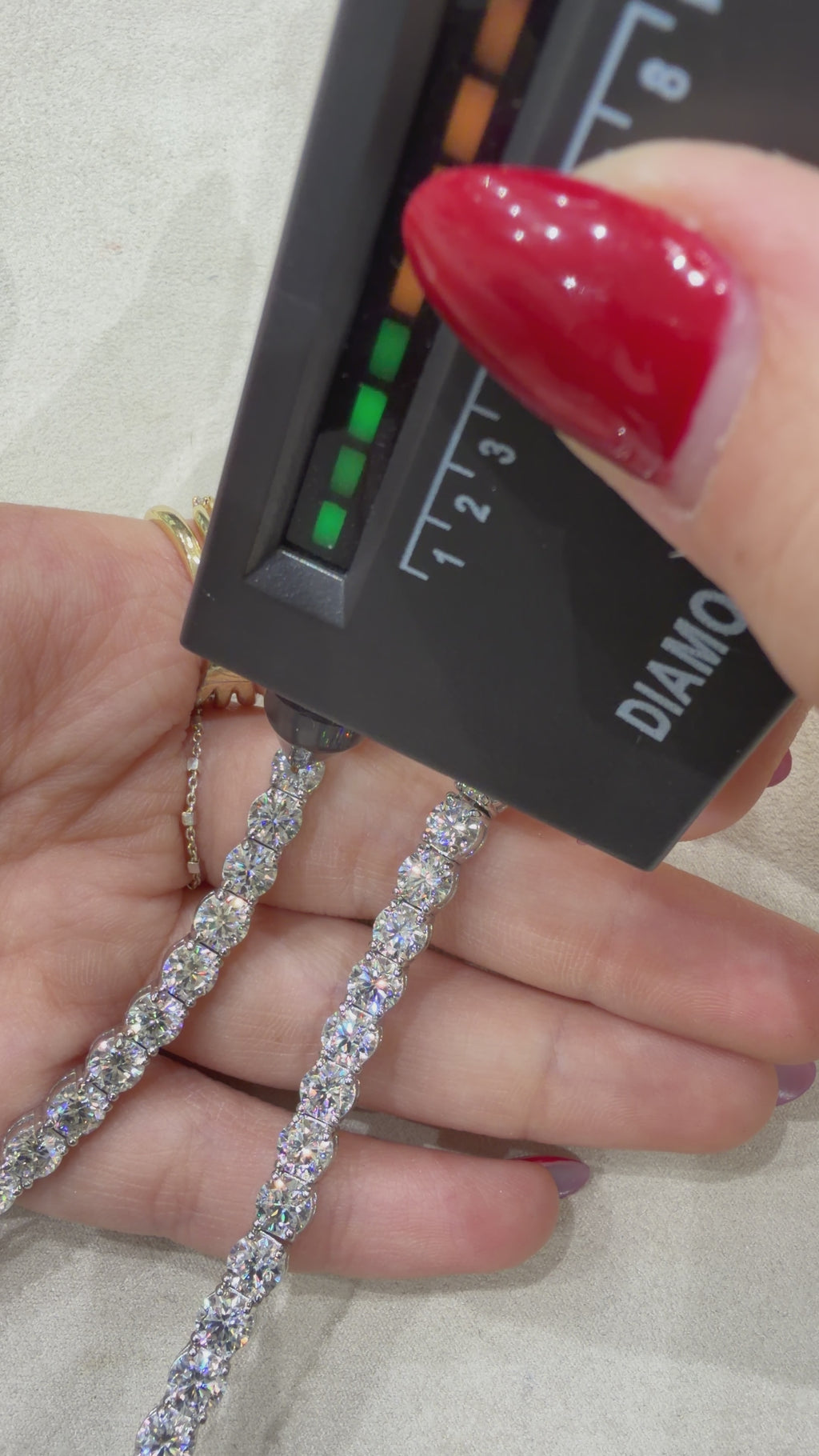 Five mm Moissanite Tennis Necklace