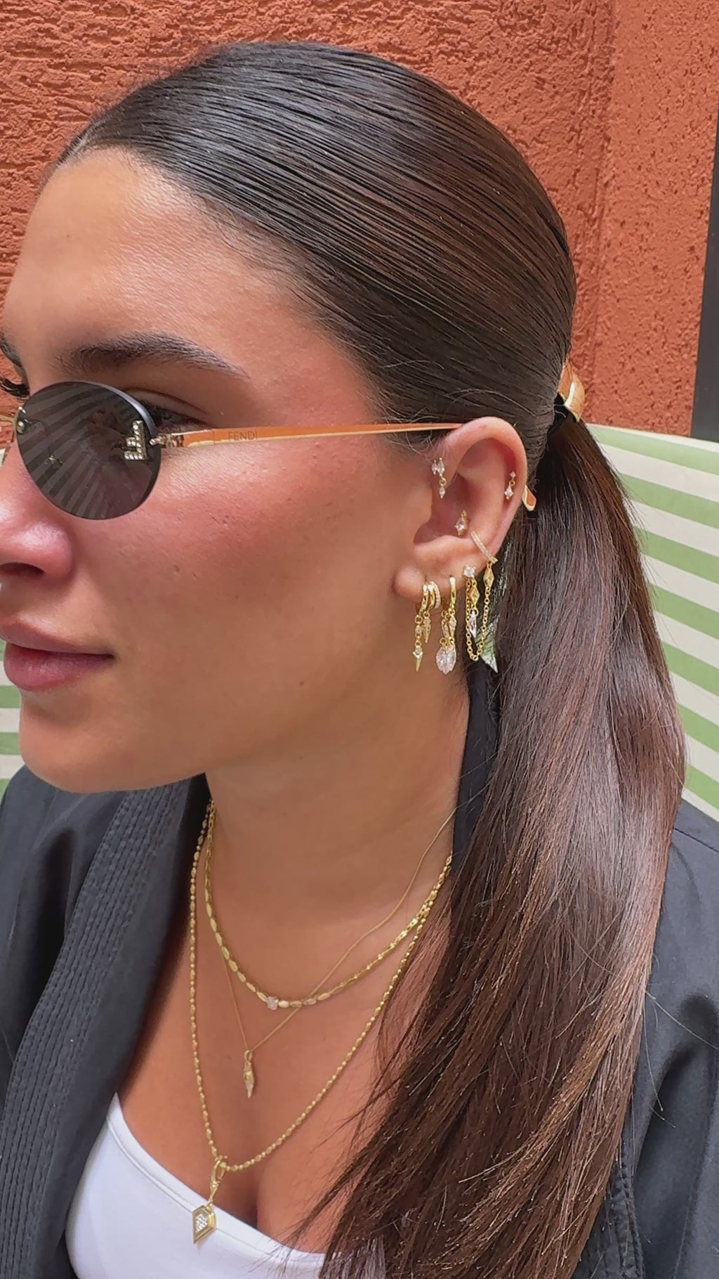 Emma Chain Drop Küpe