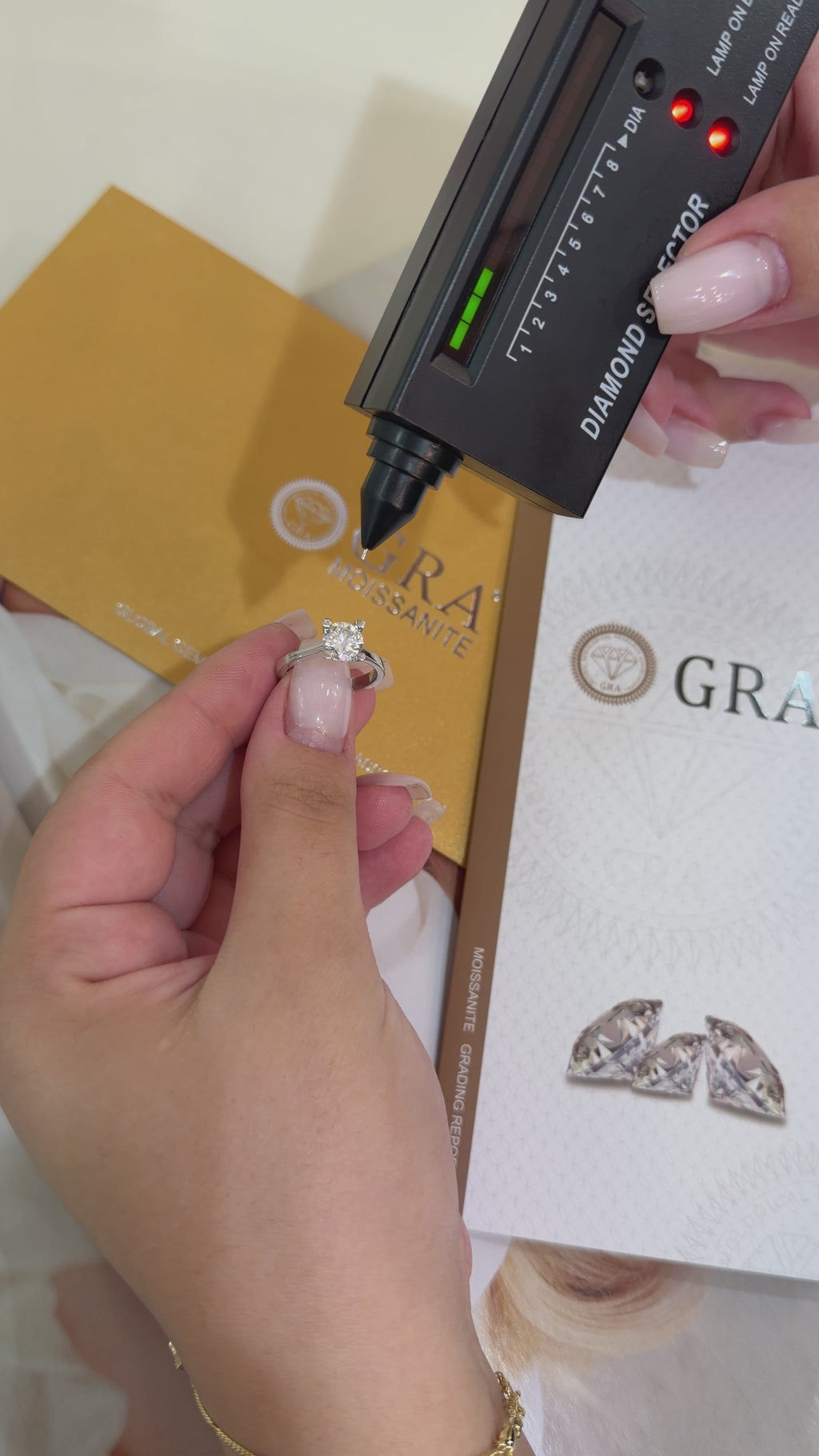 1.20 Karat Mozanit Tektaş Yüzük