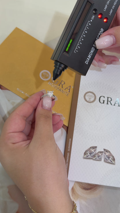 1.20 Karat Mozanit Tektaş Yüzük