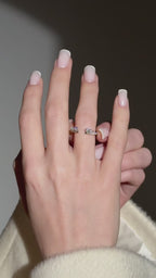 Mozanit Taşlı Uzun Oval Tektaş Yüzük