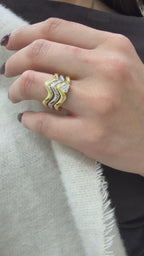 Carla Zig Zag Detaylı Yüzük