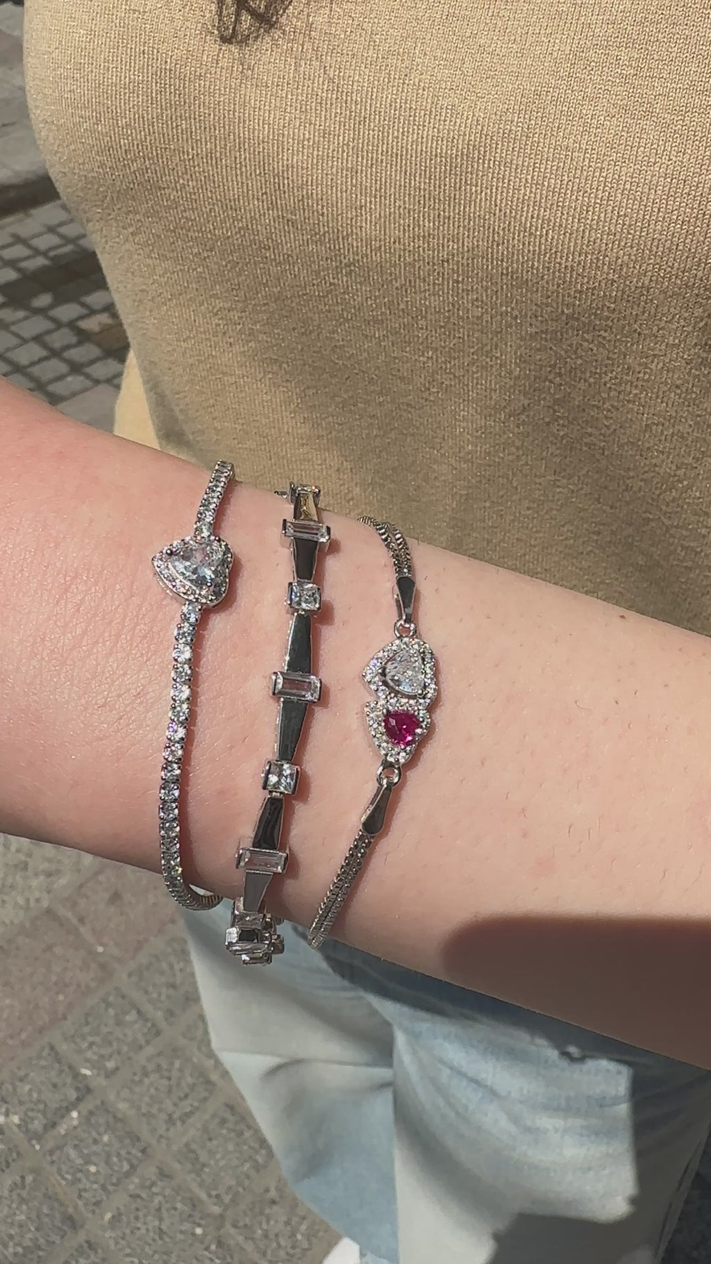 İkili Kalp Bileklik