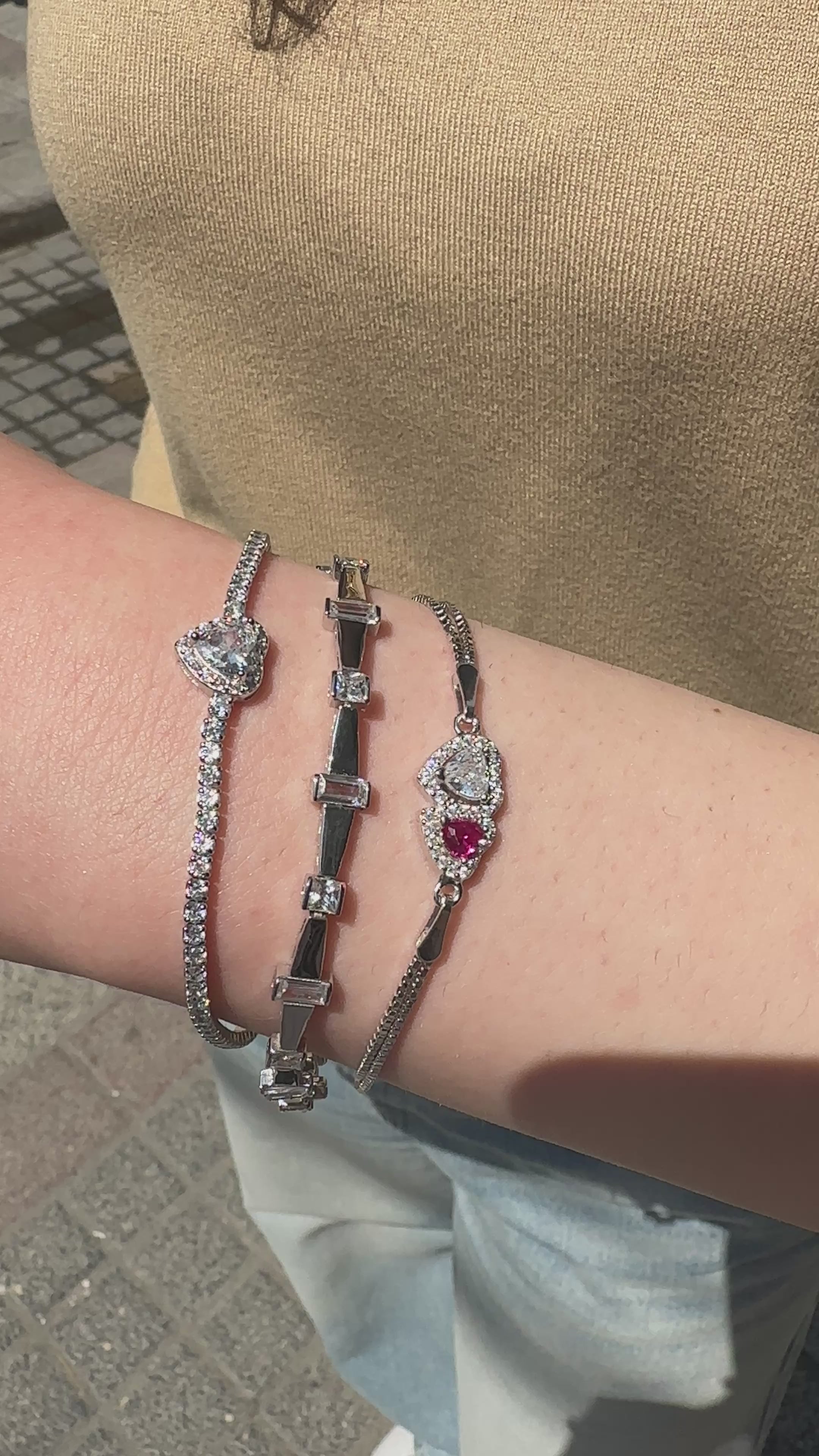 İkili Kalp Bileklik