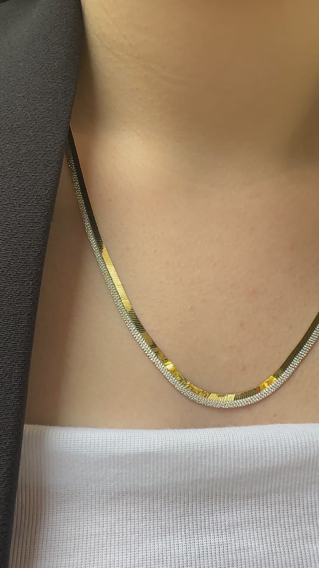 İki Renk İtalyan Yassı Zincir