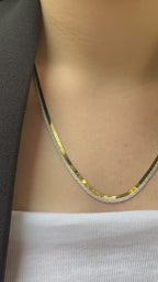 İki Renk İtalyan Yassı Zincir