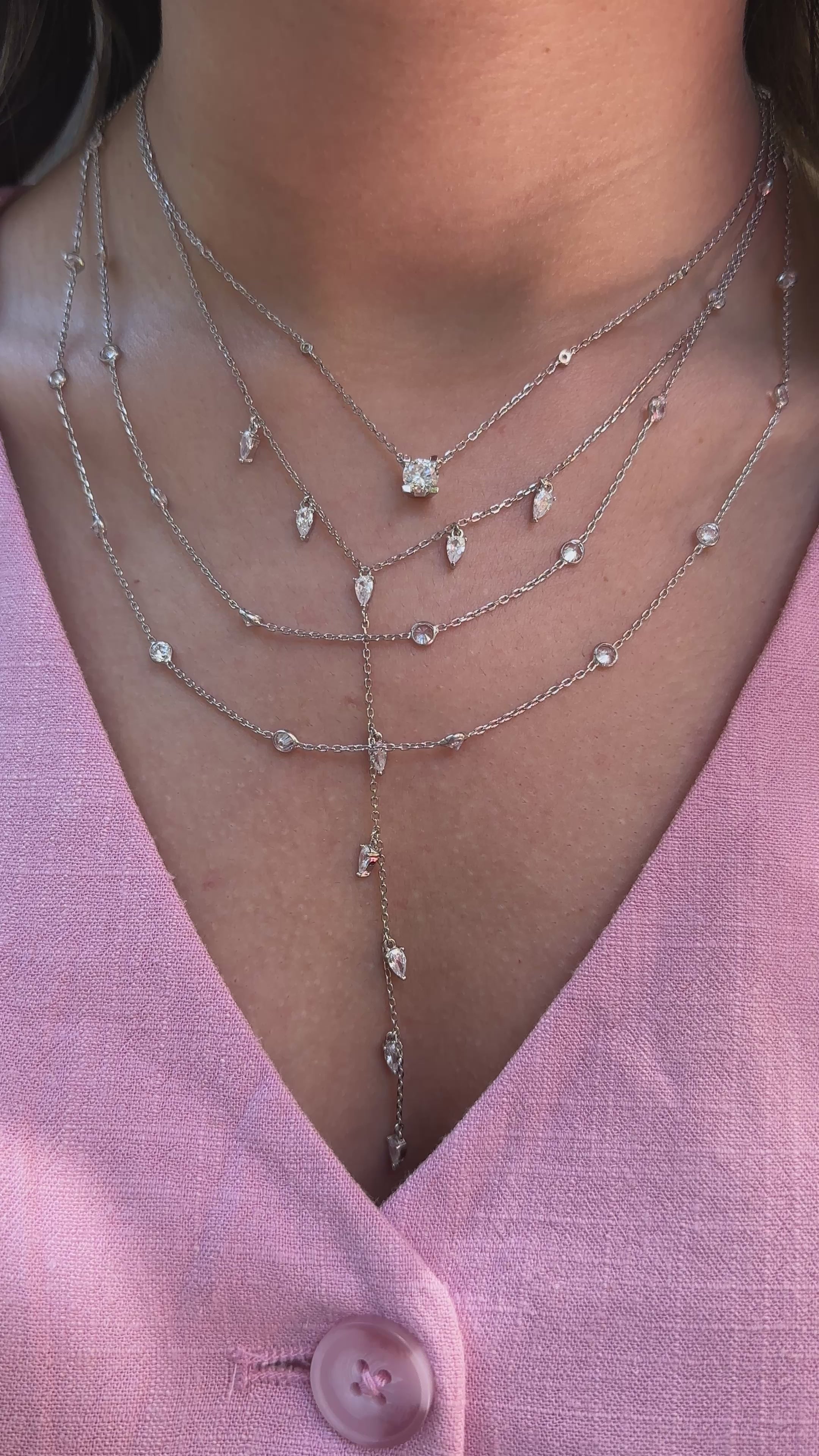 Vanessa Drop Sallantılı Y Kolye