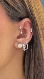 Orta Boy G-Color Yuvarlak Küpe