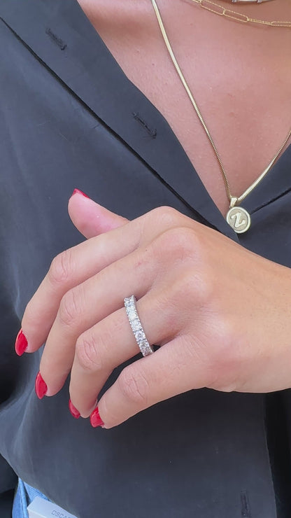 Medium Size Eternity Ring with Stone