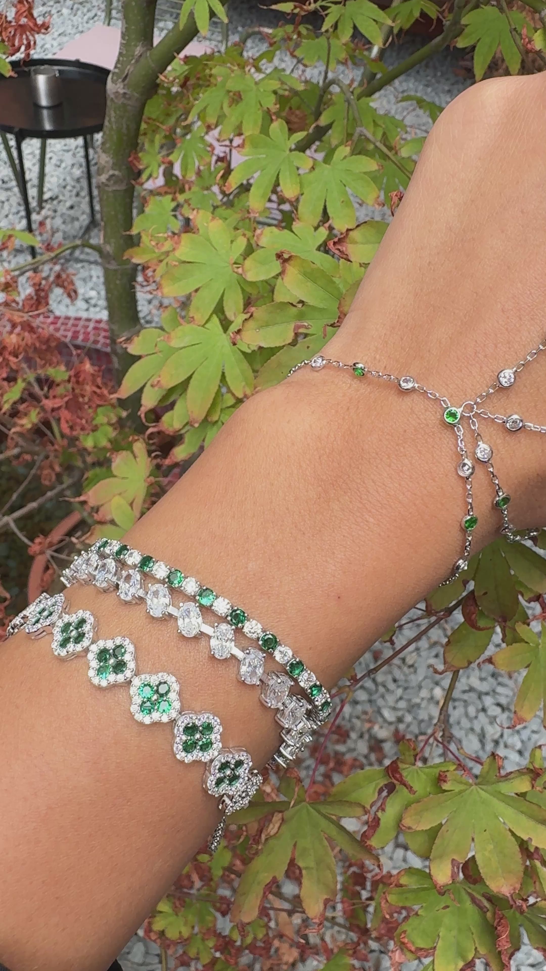 Chole Kristal Yeşil Taşlı Şahmeran