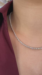 Baget Taşlı Tasarım Suyolu Kolye