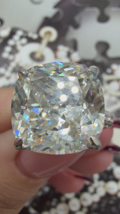 Ten Carat Moissanite Ring