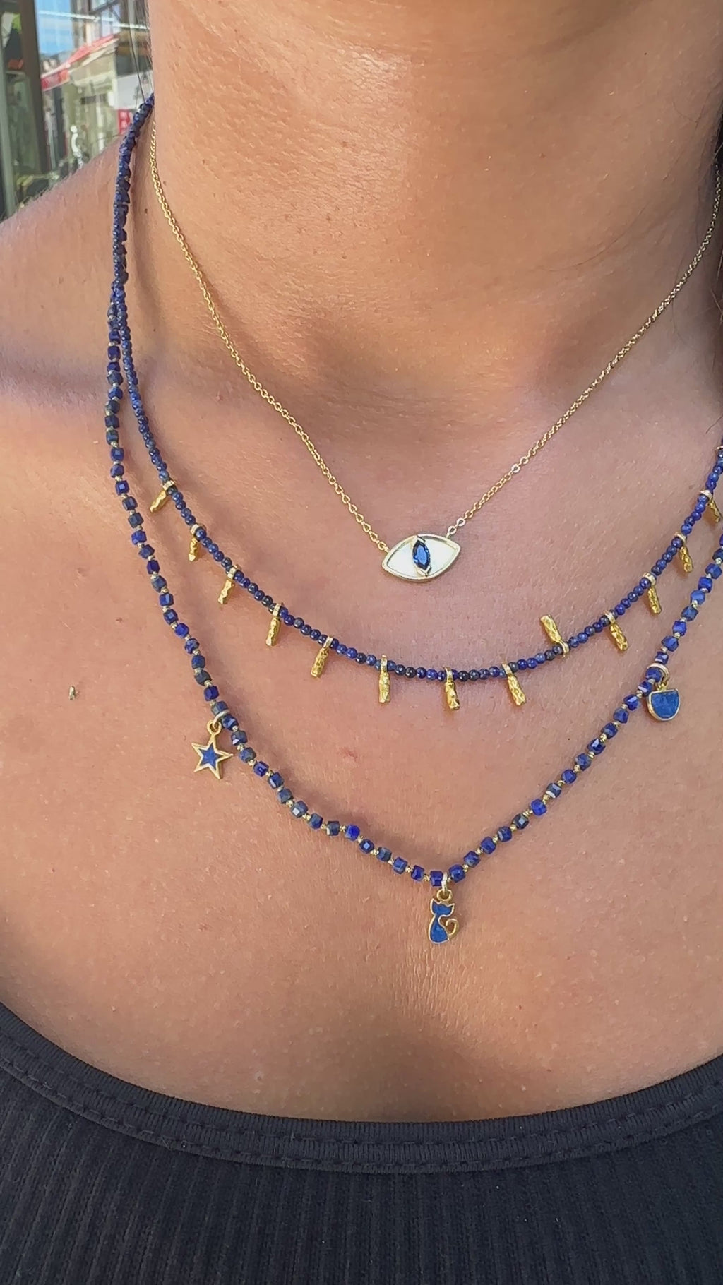 Figürlü Doğal Taş Kolye