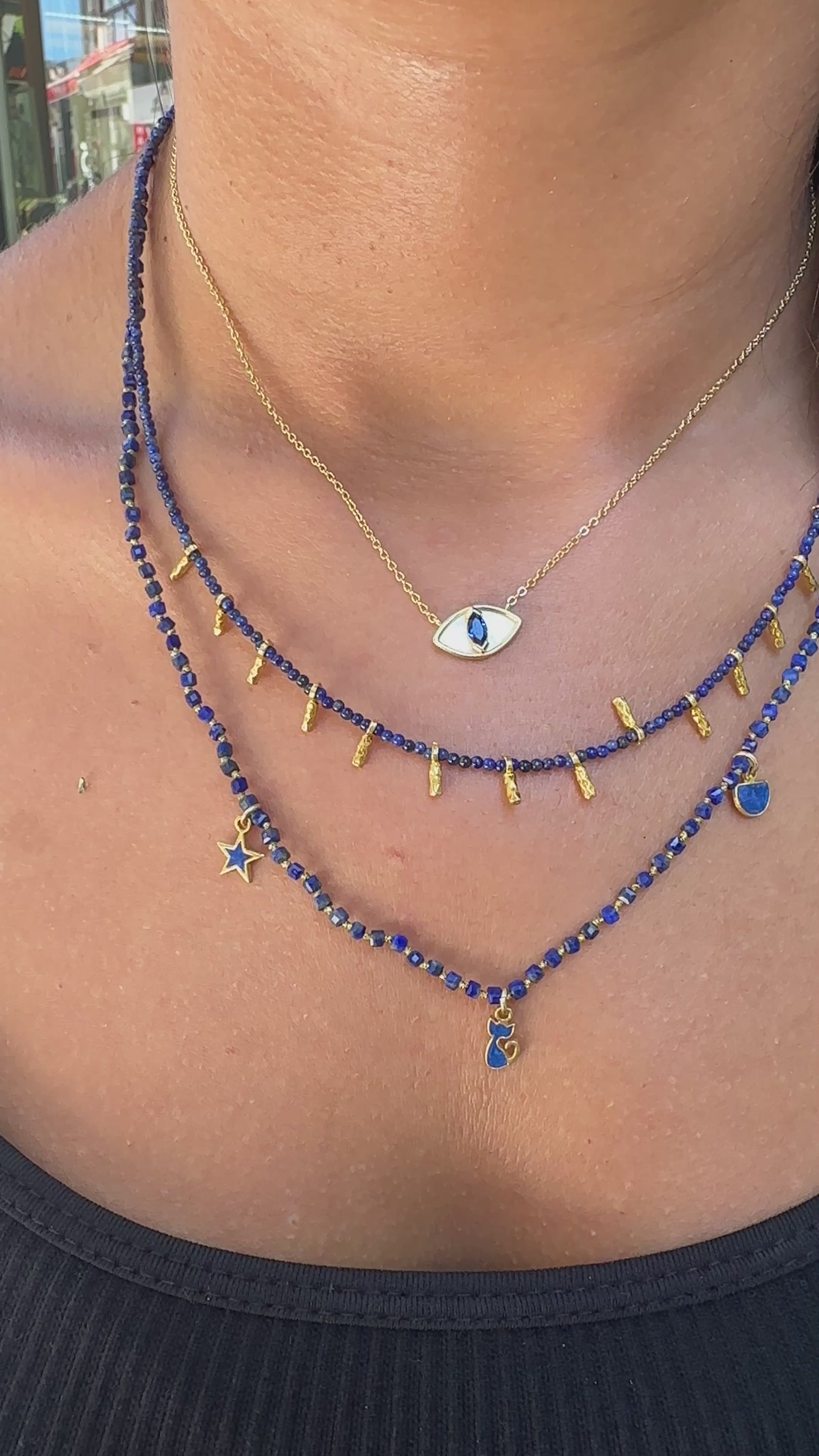 Figürlü Doğal Taş Kolye