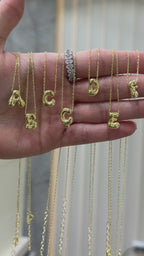 Minimal Bombeli Harf Kolye