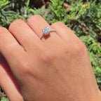 14K Design Moissanite Solitärring