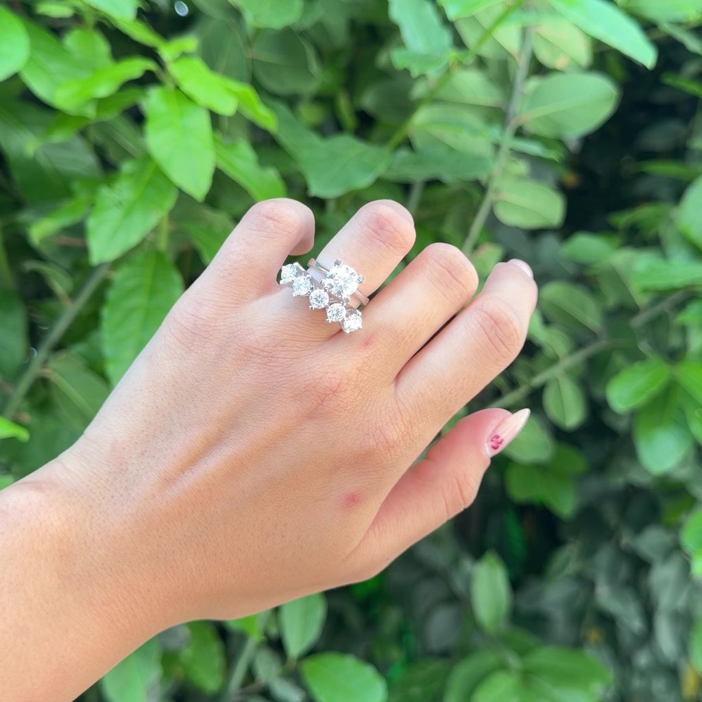 Two Carat Moissanite Solitaire Ring