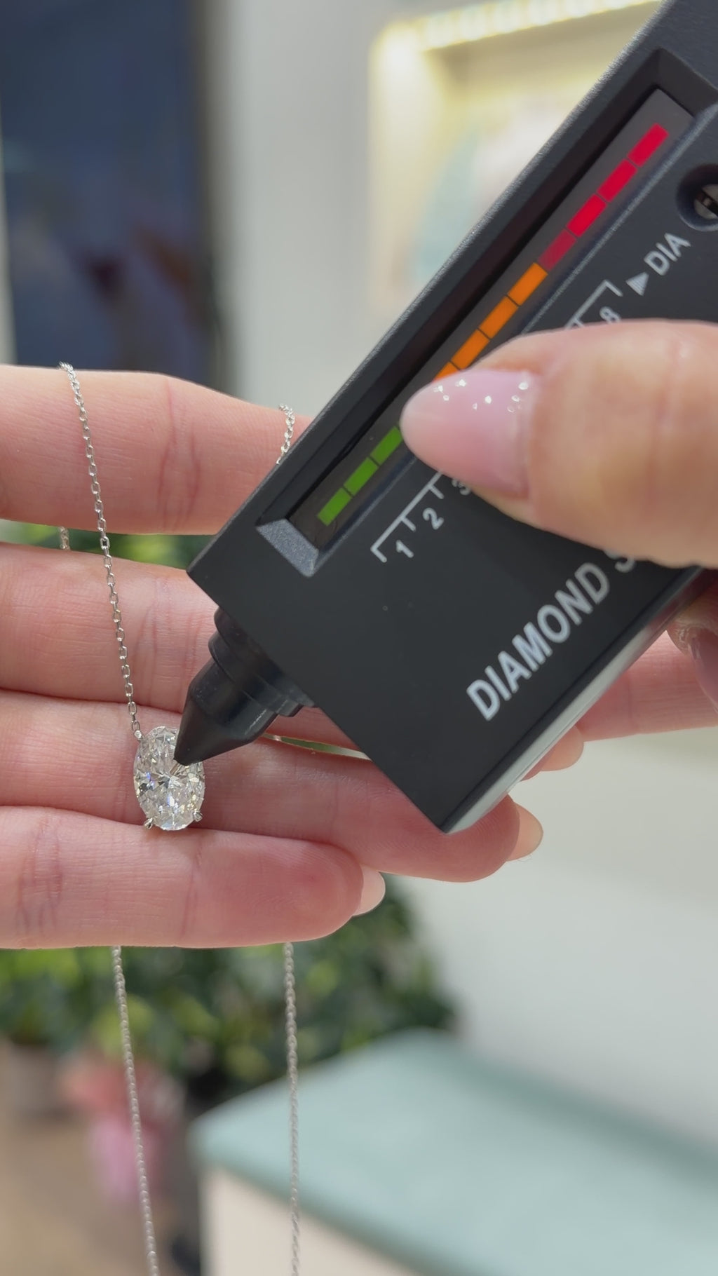 14K Stone-Set Moissanite Pendant