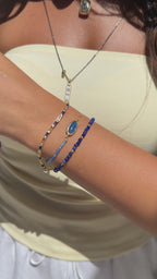 Mavi Taşlı Doğal Taş Bileklik