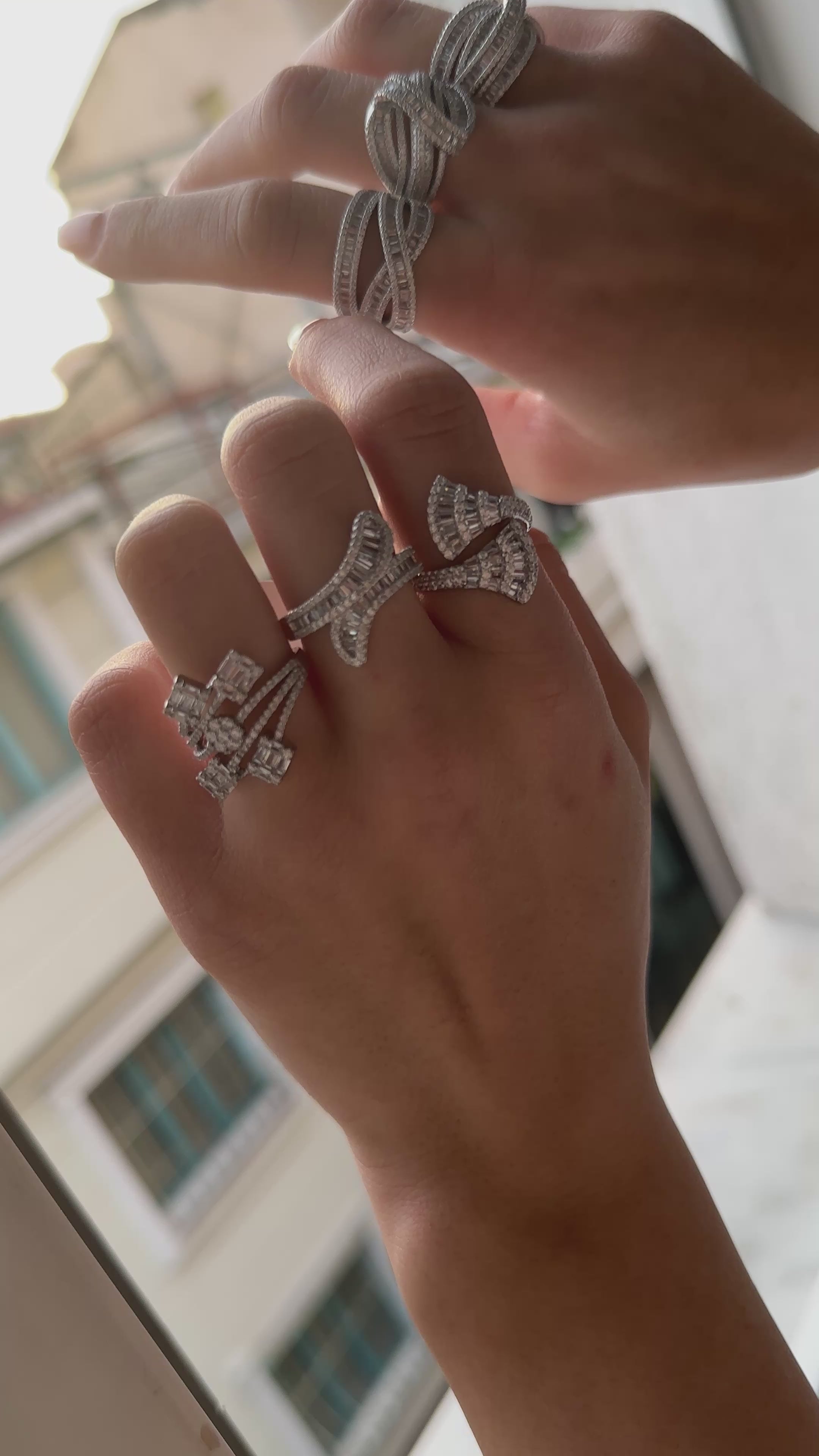 Geçişli Tasarım Baget Yüzük