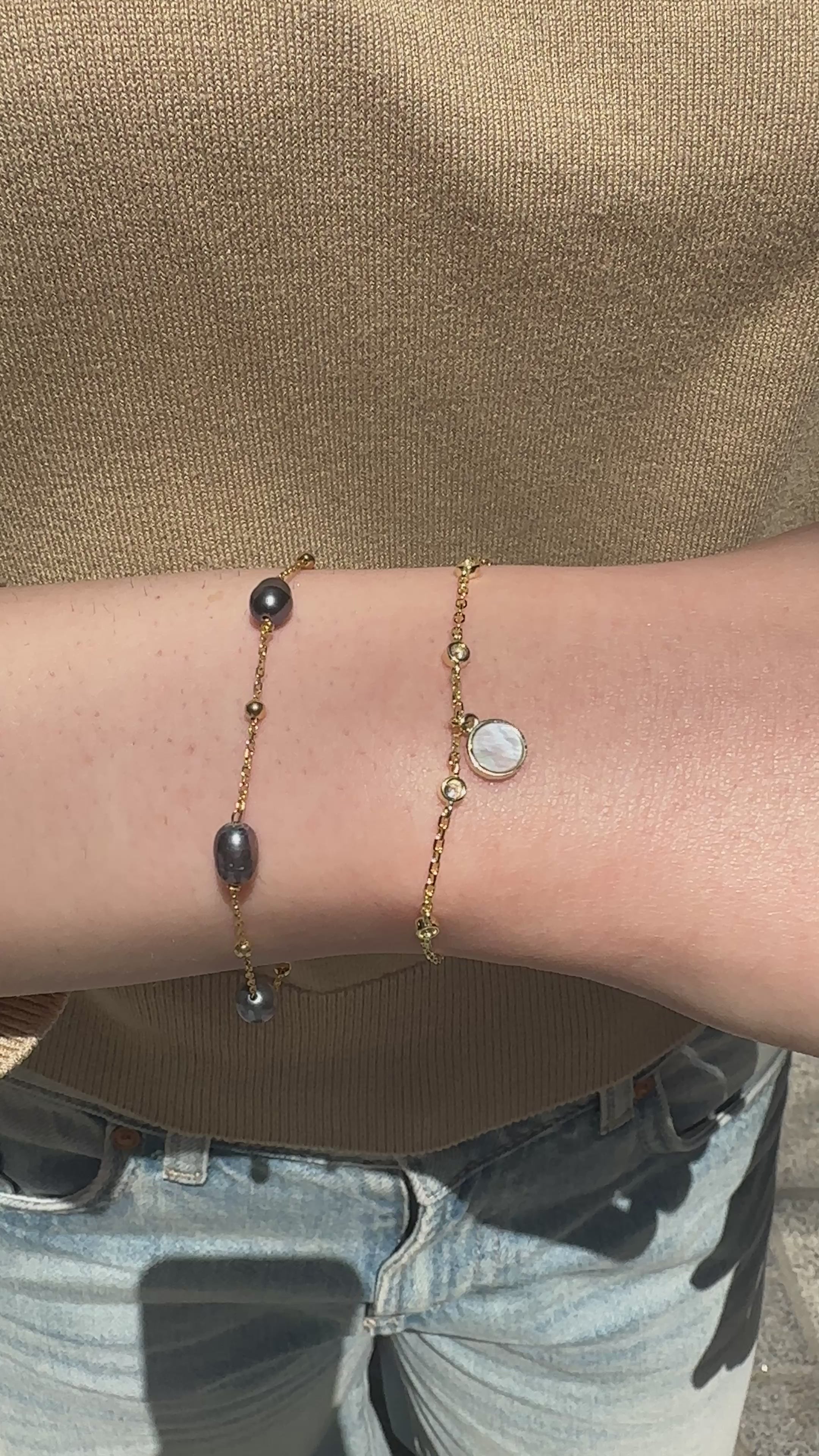 Siyah İnci Bileklik