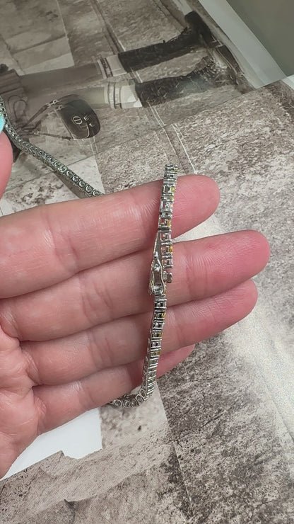 Üç mm Sarı Taşlı Suyolu Kolye