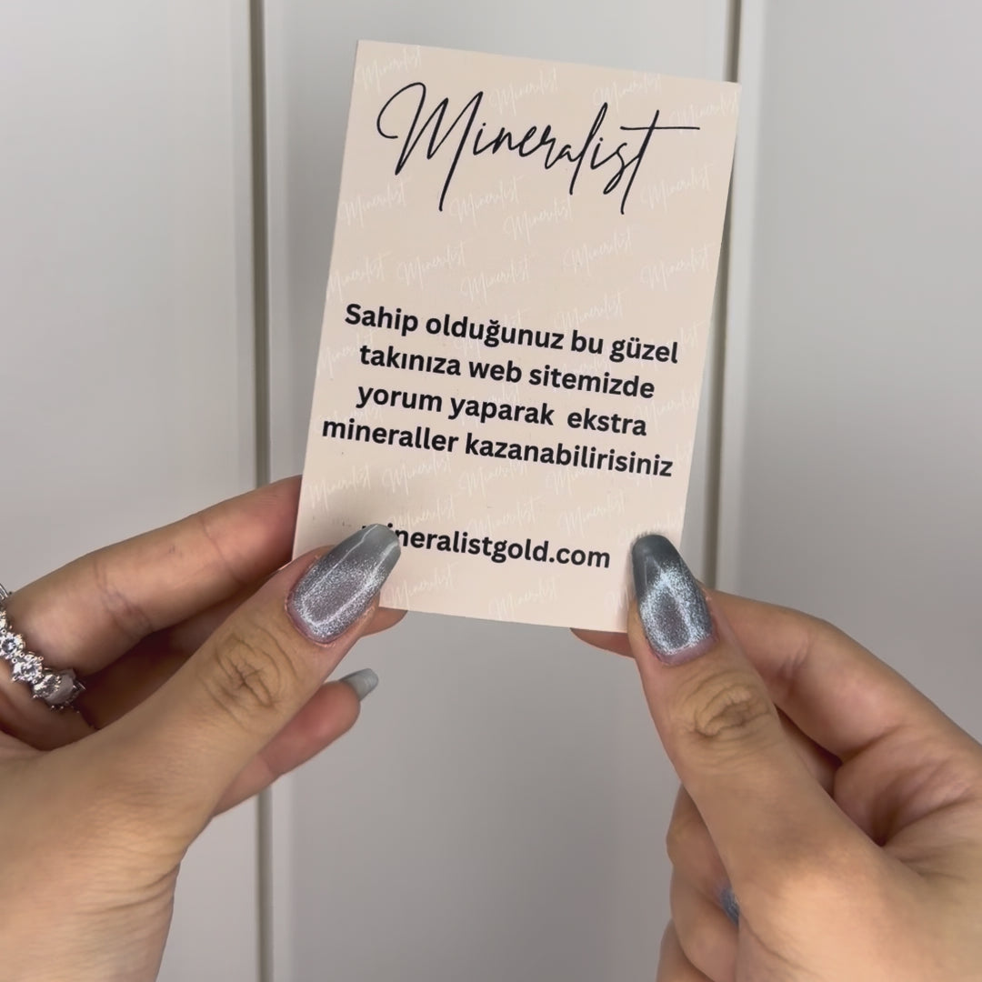 14K Beş mm Mozanit Suyolu Bileklik