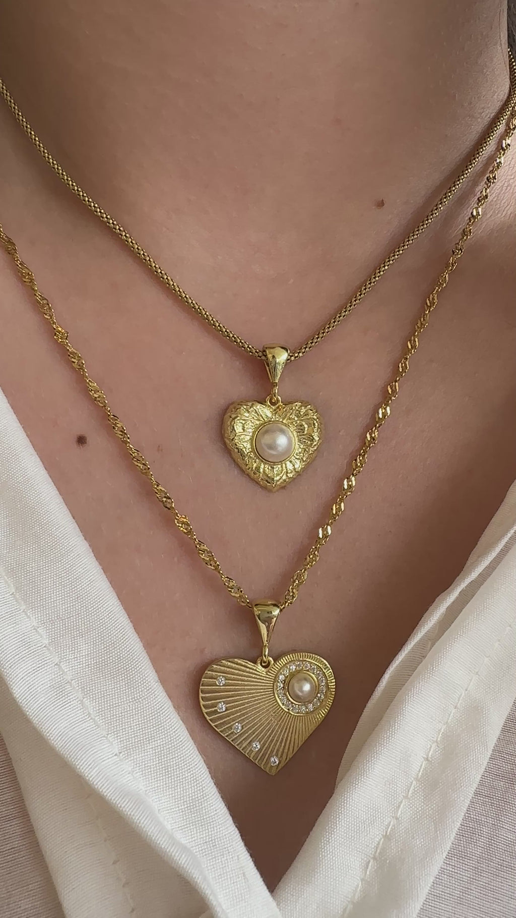 Kalpli İncili Kolye Ucu