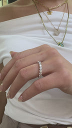 14K D-Color İnce Tamtur Yüzük