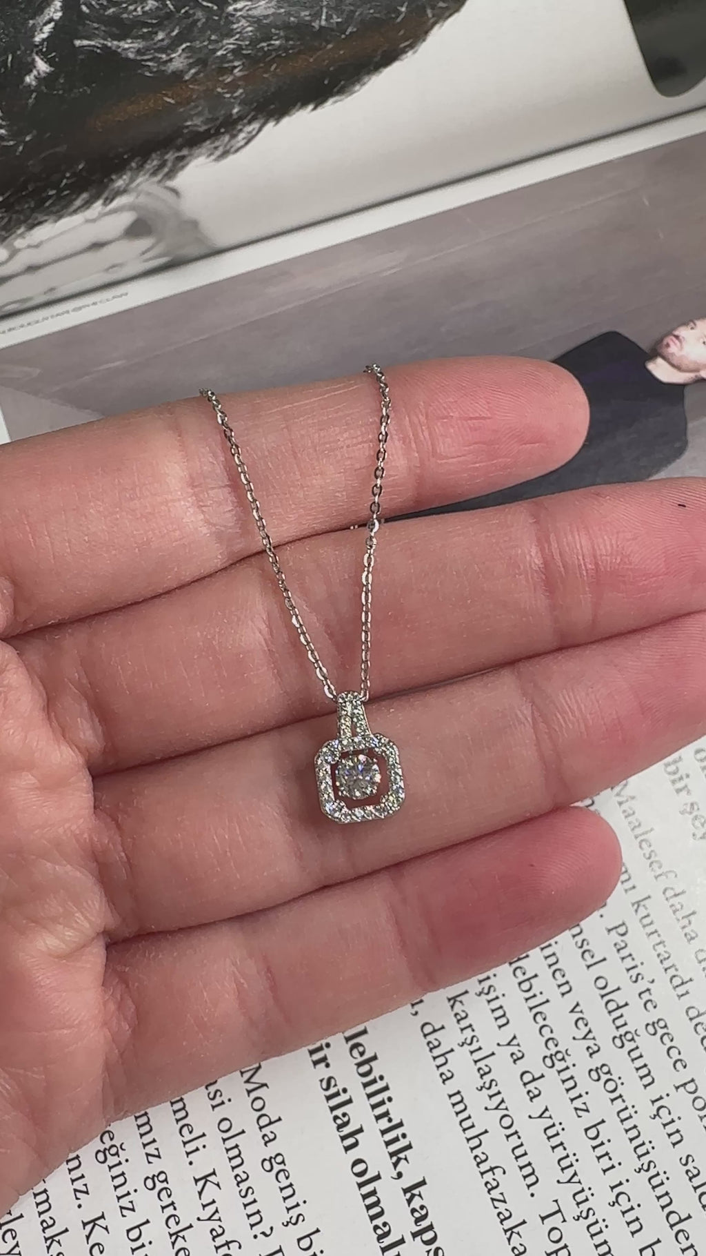 Square Ice Cut Necklace