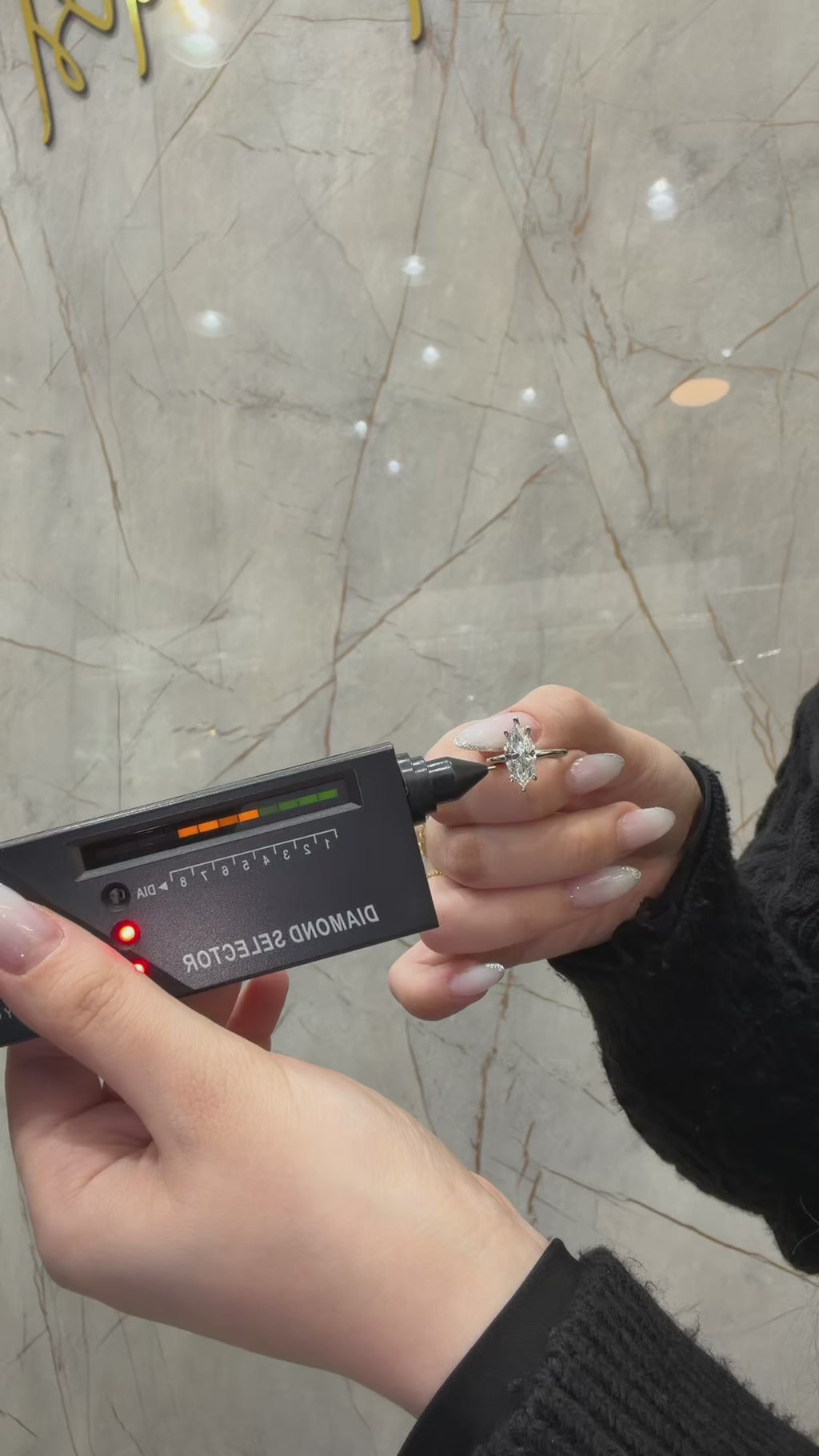 Taşlı Montür Uzun Markiz Mozanit Tektaş Yüzük