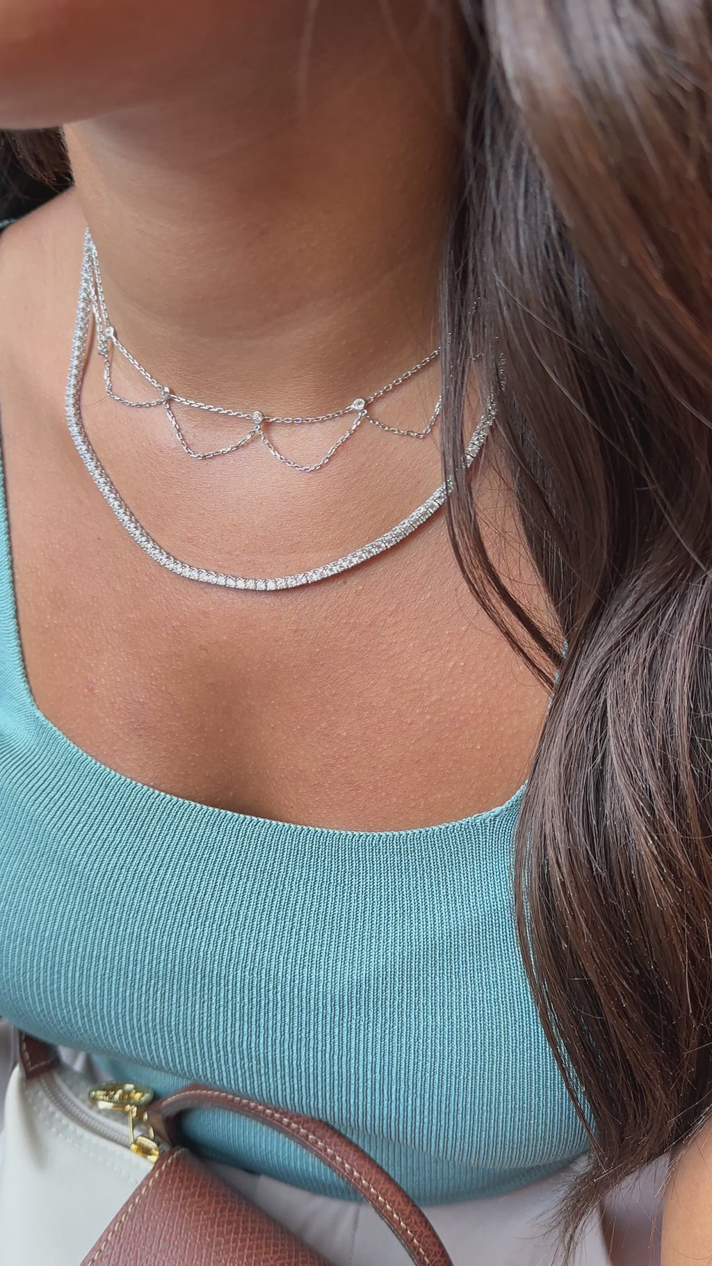 Taşlı Zincir Model Choker