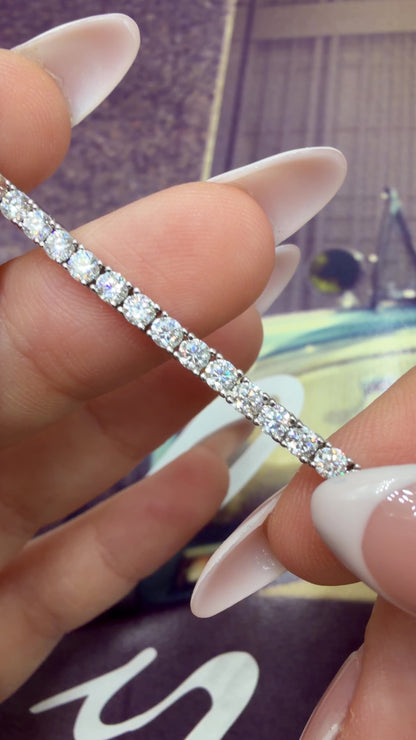 İki Buçuk mm Mozanit Suyolu Bileklik