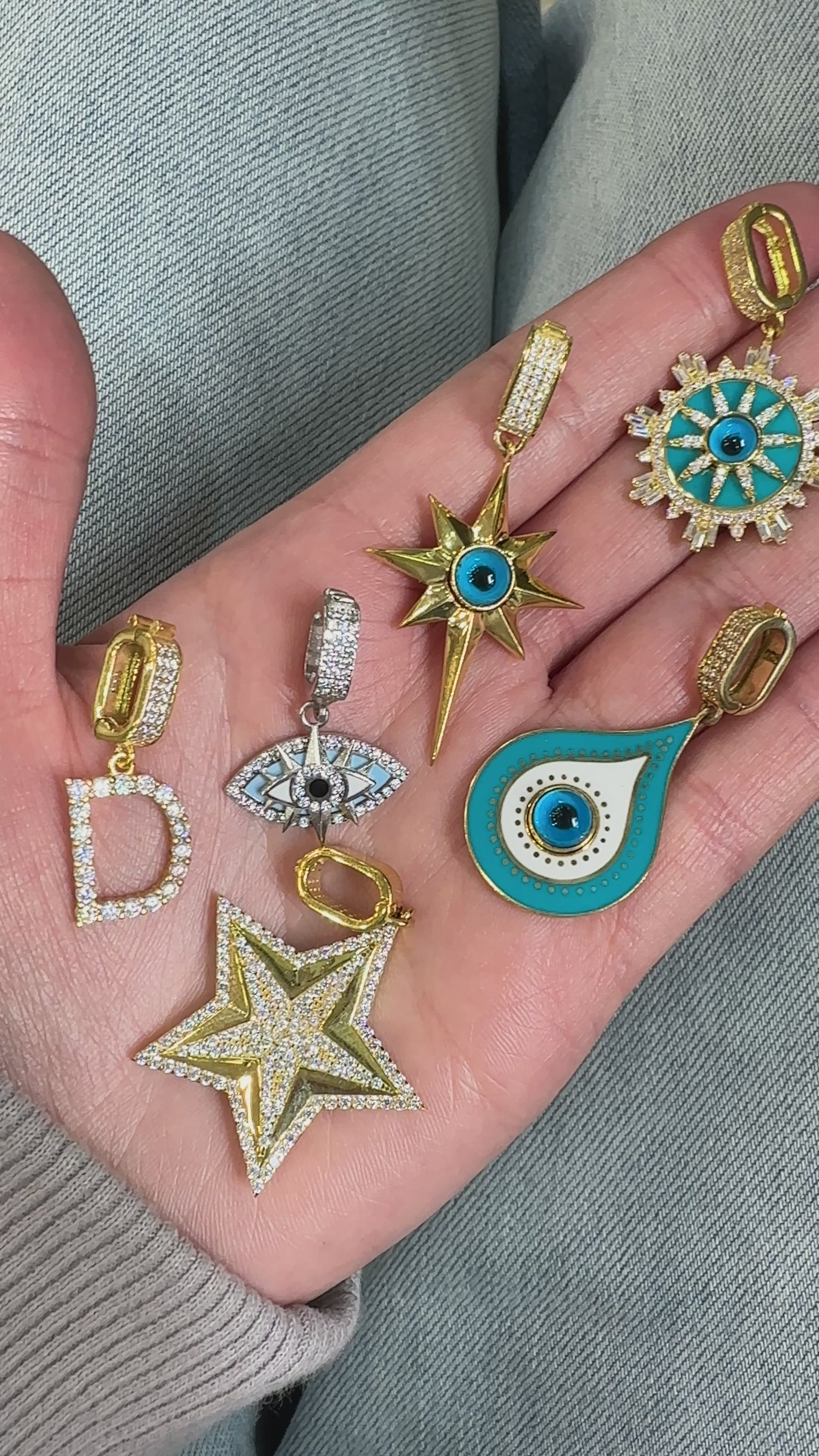 Nazar Kutup Yıldızı Kolye Ucu / Charm