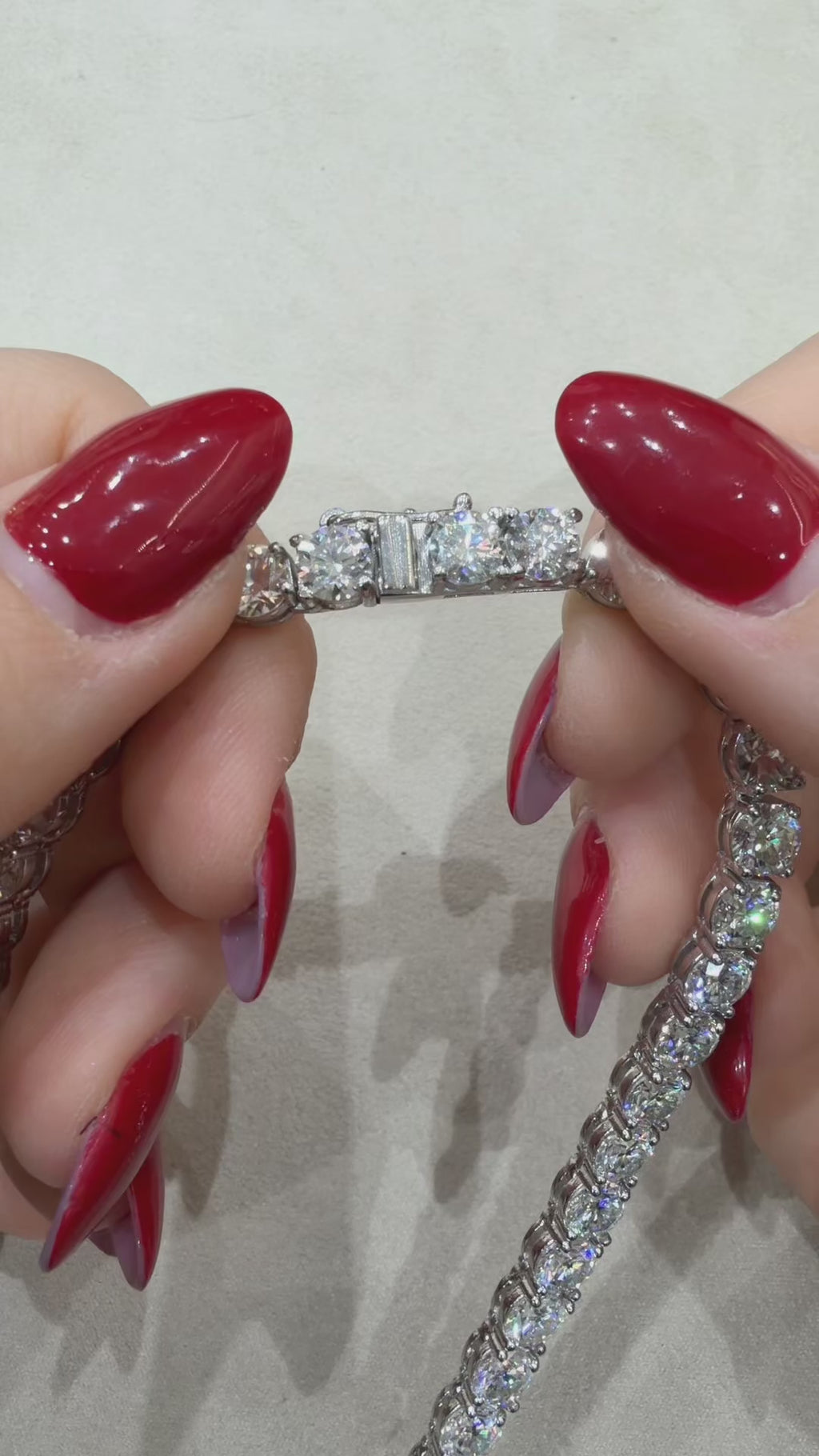 Five mm Moissanite Tennis Necklace