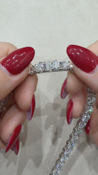 5 mm Moissanite Tennis-Kette