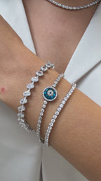 Einzelnes Glasauge-Armband