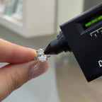 14K Bir Buçuk Karat Mozanit Uzun Oval Tektaş Yüzük