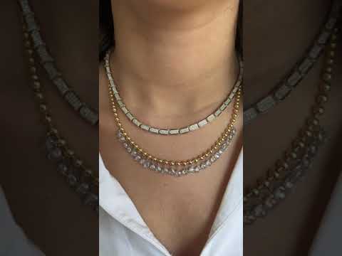 Bianca Sıralı Taşlı Kolye