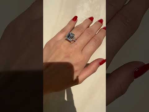 G-Color Yanları Taşlı Baget Yüzük