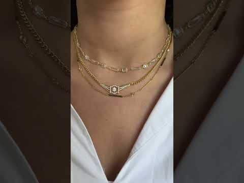 Emily Cris Taşlı Choker Kolye